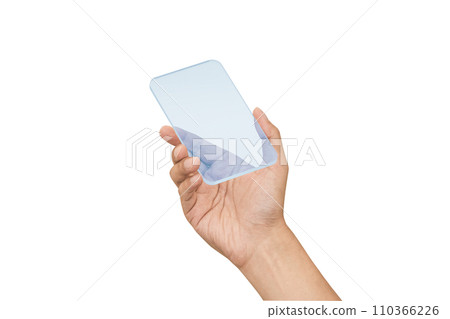 手持透明未來設備背景透明照片 PNG 用剪力路徑精準剪裁 手持透明未來設備背景透明照片 PNG 用剪力路徑精準剪裁 110366226