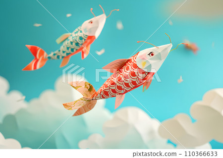 Cute carp streamers-3 Cute carp streamers-3 110366633
