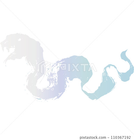 白蛇插畫素材,蛇,蛇,向量 110367192