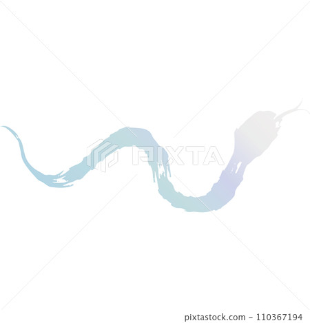 白蛇插畫素材,蛇,蛇,向量 110367194
