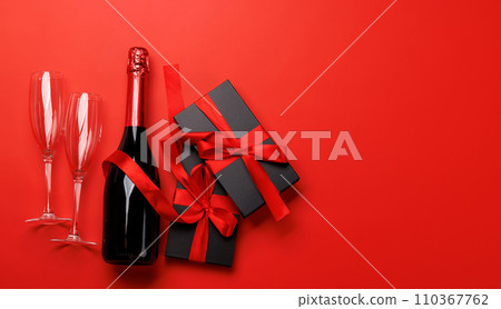 Champagne and gift 110367762