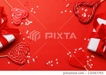 Heart lollipops 110367763