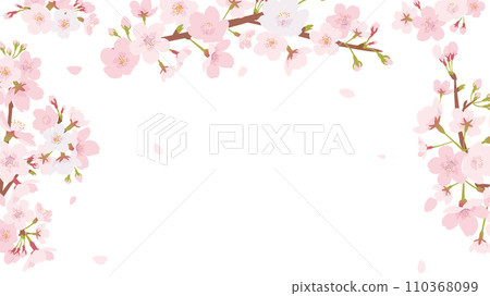 Cherry blossom frame material (Full HD size 16:9) Cherry blossom frame material (Full HD size 16:9) 110368099