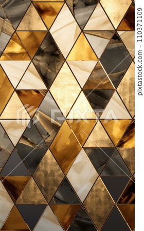 Triangles gold background. Polygonal surface. Futuristic Golden Design. Abstract wallpaper Triangles gold background. Polygonal surface. Futuristic Golden Design. Abstract wallpaper 110371109