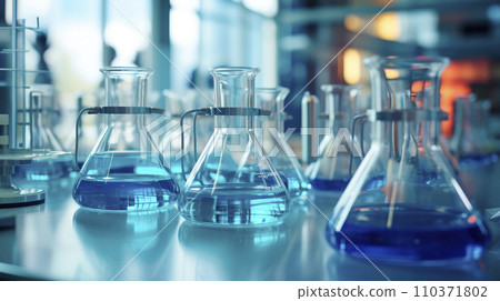 Chemical and pharmaceutical concept background Chemical and pharmaceutical concept background 110371802