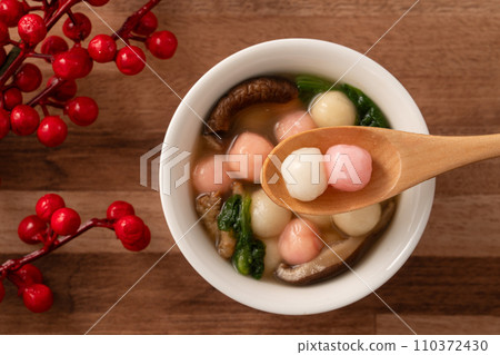 湯圓 冬至 鹹湯圓 紅色 白色 粉色 Tang yuan タンユエン 団子 110372430
