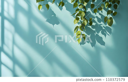 A light background with shadows on the wall for product presentations 110372579