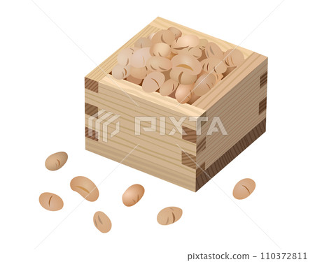 Illustration of Setsubun bean sowing Illustration of Setsubun bean sowing 110372811