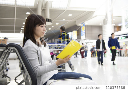 A young woman going on a trip Studying abroad in Taiwan 110373386