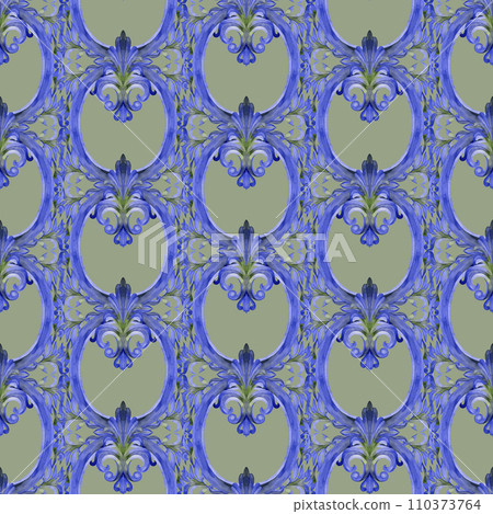 Abstract grunge retro antique frame fabric seamless pattern Vintage wallpaper background. Abstract grunge retro antique frame fabric seamless pattern Vintage wallpaper background. 110373764