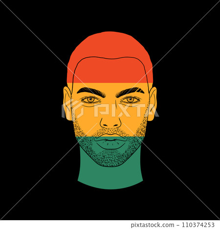 Concept for February National Black History Month.  110374253