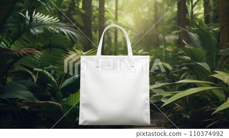 White best sale fabric bag