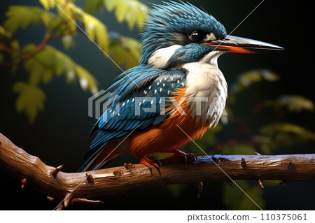 Adult Male Amazon Kingfisher Adult Male Amazon Kingfisher 110375061