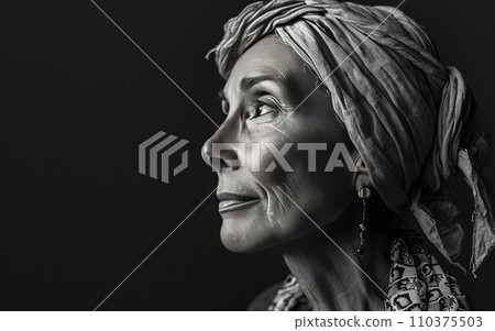 Portrait of female cancer survivors showing strength and hope.World Cancer Day Portrait of female cancer survivors showing strength and hope.World Cancer Day 110375503