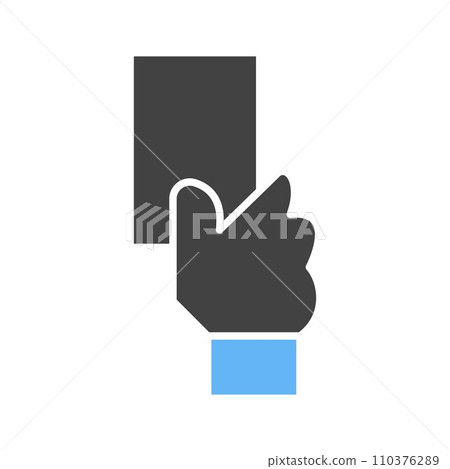 Yellow Card icon vector image. 110376289