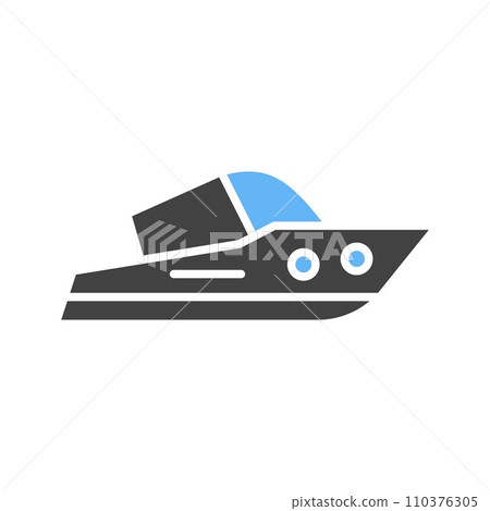 Yacht icon vector image. 110376305