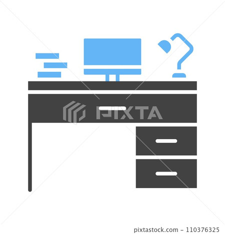 Workplace icon vector image. 110376325