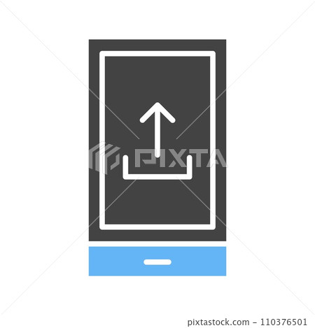 Upload From Phone icon vector image. Upload From Phone icon vector image. 110376501