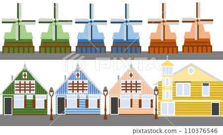 歐洲城市景觀插畫 歐洲城市景觀插畫 110376546