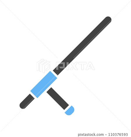 Tonfa icon vector image. Tonfa icon vector image. 110376593