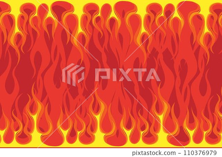 頂部和底部火焰背景框架 110376979