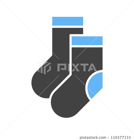 Socks icon vector image. 110377133