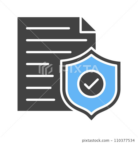Secure Document icon vector image. Secure Document icon vector image. 110377534