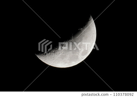 moon floating in the night sky moon floating in the night sky 110378092