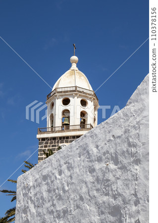 Streets and church tower, Teguise, Lanzarote Streets and church tower, Teguise, Lanzarote 110378156