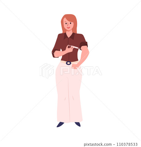 Self-administers insulin or drugs injection into shoulder with syringe, vector female treatment diabetes, health care 110378533