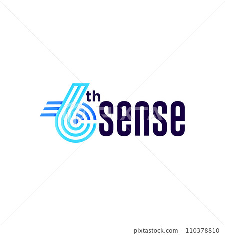 6 sixth sense concept logo design vector 110378810