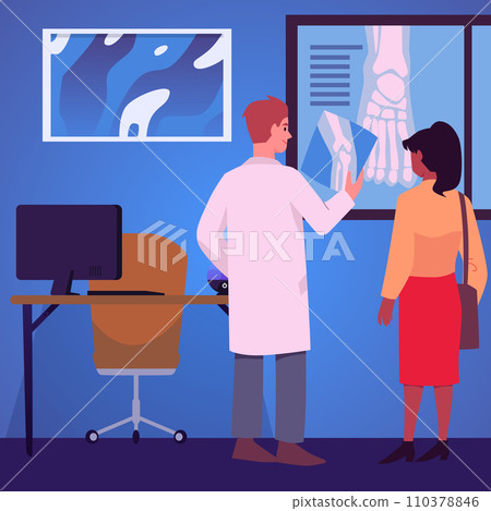 Orthopedic doctor design concept, cartoon vector illustration Orthopedic doctor design concept, cartoon vector illustration 110378846