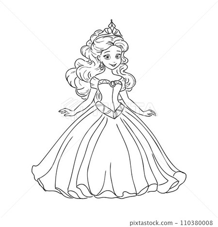 Little Princess Coloring page for kids Little Princess Coloring page for kids 110380008
