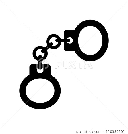 handcuffs icon handcuffs icon 110380301
