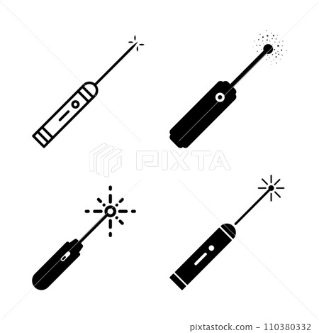 laser pen icon laser pen icon 110380332