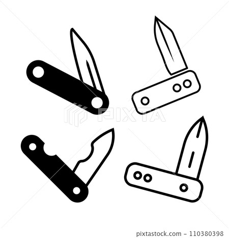 penknife icon vector illustration logo design 110380398