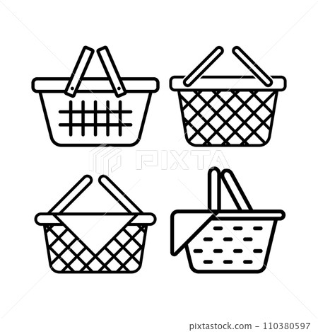 picnic basket icon 110380597