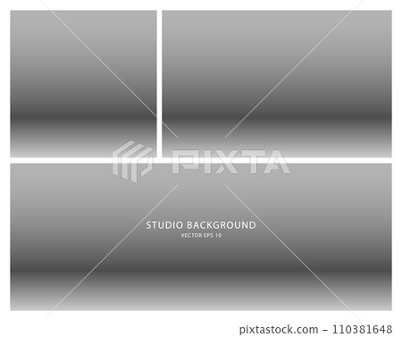 A set of stage showcases, a demonstration of products. Minimalist grey catwalk scenes. A set of stage showcases, a demonstration of products. Minimalist grey catwalk scenes. 110381648