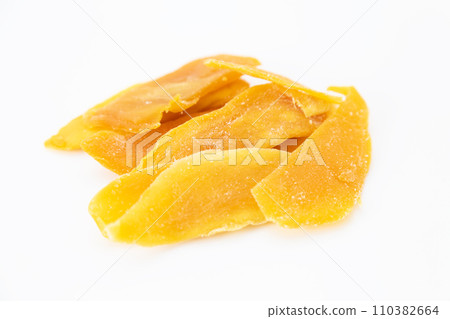 Dried mango white background Dried mango white background 110382664
