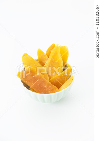 Dried mango white background Dried mango white background 110382667