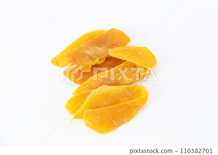 Dried mango white background Dried mango white background 110382701