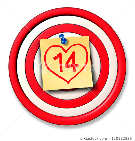 February 14 Valentines Day Holiday 110382826