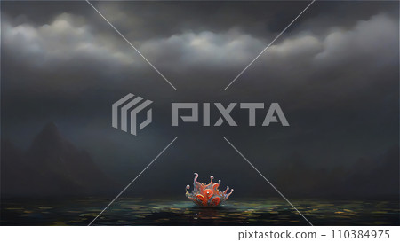A world with creatures from another world or a parallel world AI image 110384975
