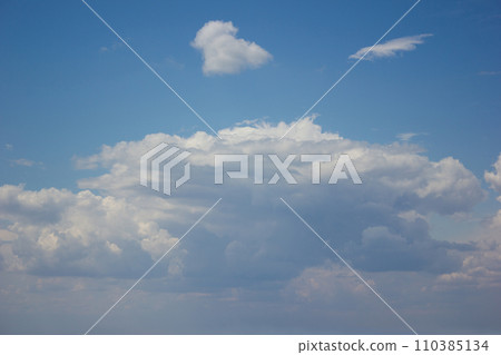 Sky blue clouds background texture turquoise sunny cloudy 110385134