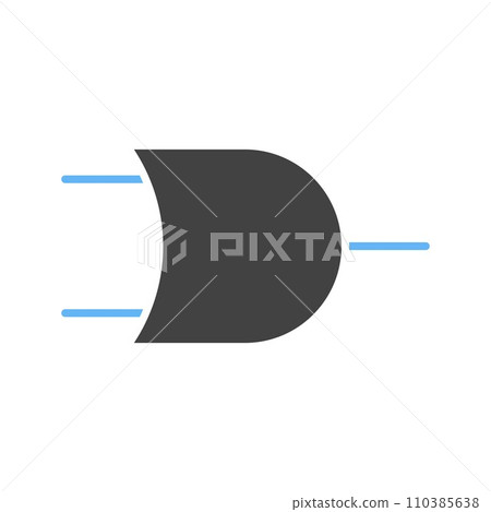 OR Gate icon vector image. OR Gate icon vector image. 110385638