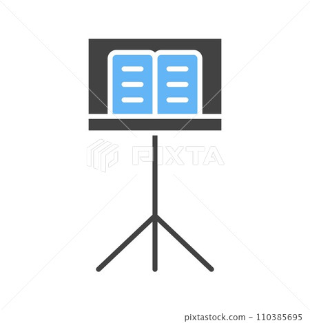 Music Stand icon vector image. 110385695