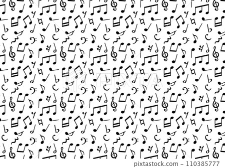 音符的無縫的樣式 音符的無縫的樣式 110385777