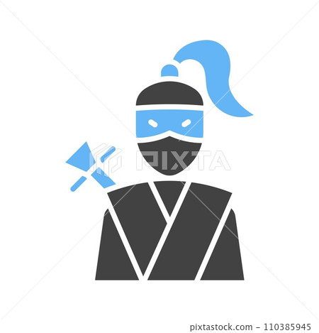 Kunoichi icon vector image. Kunoichi icon vector image. 110385945