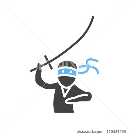 Kenjutsu icon vector image. 110385969