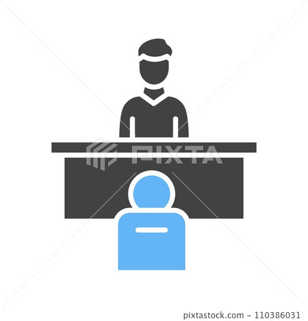 Interview icon vector image. Interview icon vector image. 110386031